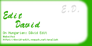 edit david business card